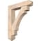 Ekena Millwork Merced Arts and Crafts Smooth Bracket w/ Offset Brace, Douglas Fir, 7 1/2"W x 36"D x 44"H BKT0806X36X44MRC03SDF - alternate 1